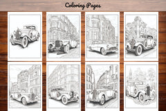 Classic Cars Coloring Book - CraftNest - Digital Crafting and Art