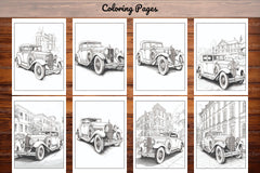 Classic Cars Coloring Book - CraftNest - Digital Crafting and Art