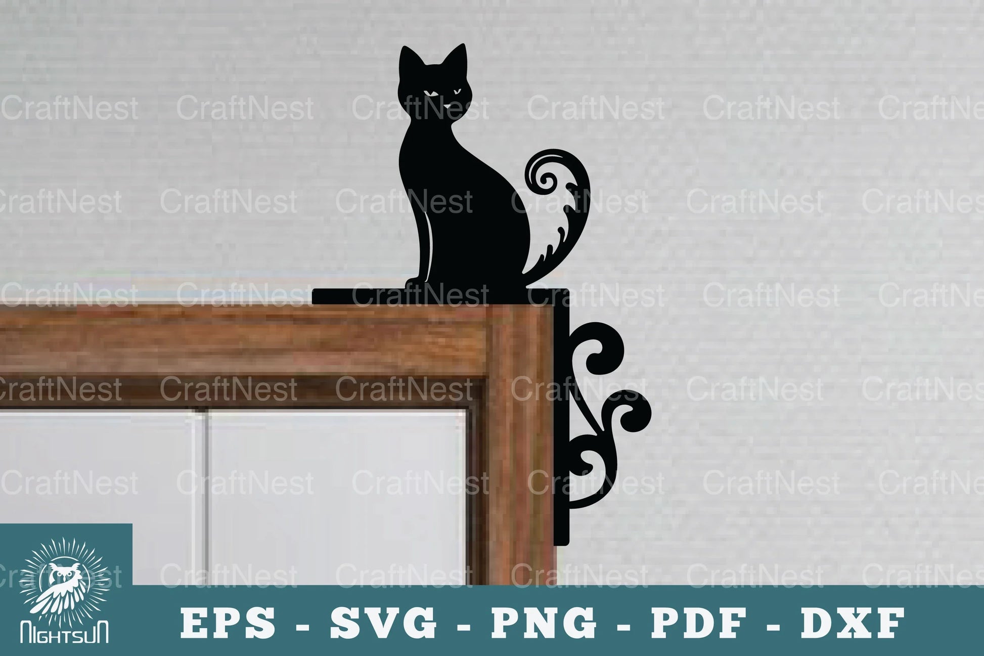 Cat Door Corner Lasercut SVG Design Bundle - CraftNest - Digital Crafting and Art