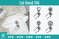 Cat Paw Silhouette Clipart Bundle - CraftNest - Digital Crafting and Art