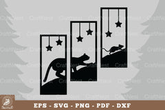 Cat Hunting Mice Home Decor Clipart Bundle - CraftNest - Digital Crafting and Art