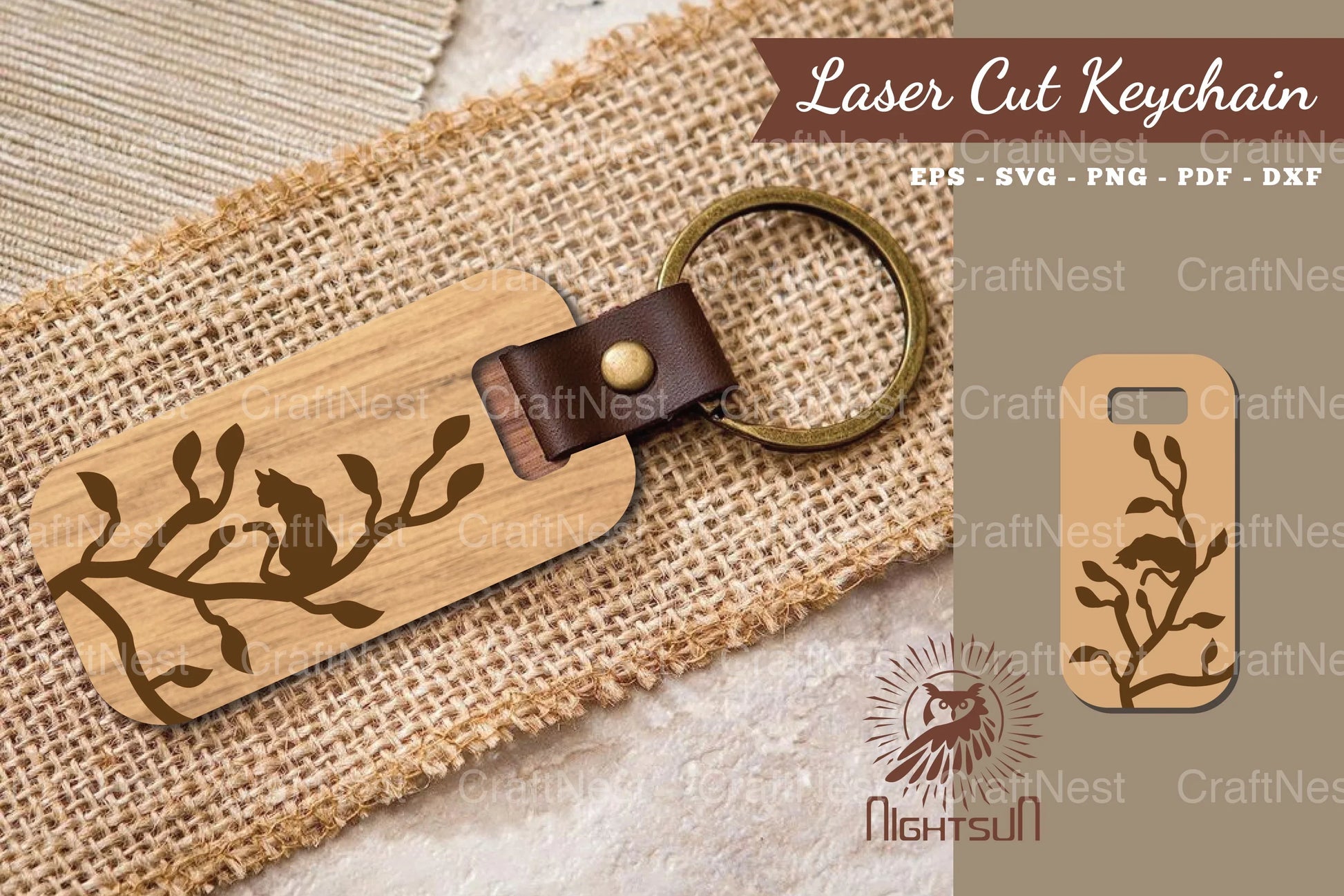 Cat Laser Cut Keychain Clipart Bundle - CraftNest - Digital Crafting and Art