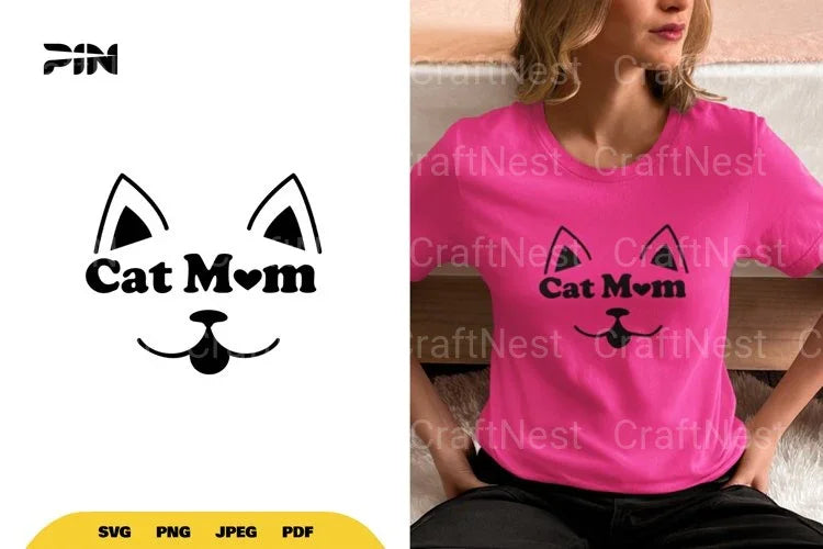 Cat Mom SVG Bundle - CraftNest - Digital Crafting and Art