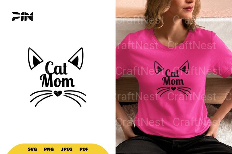 Cat Mom SVG Bundle - CraftNest - Digital Crafting and Art