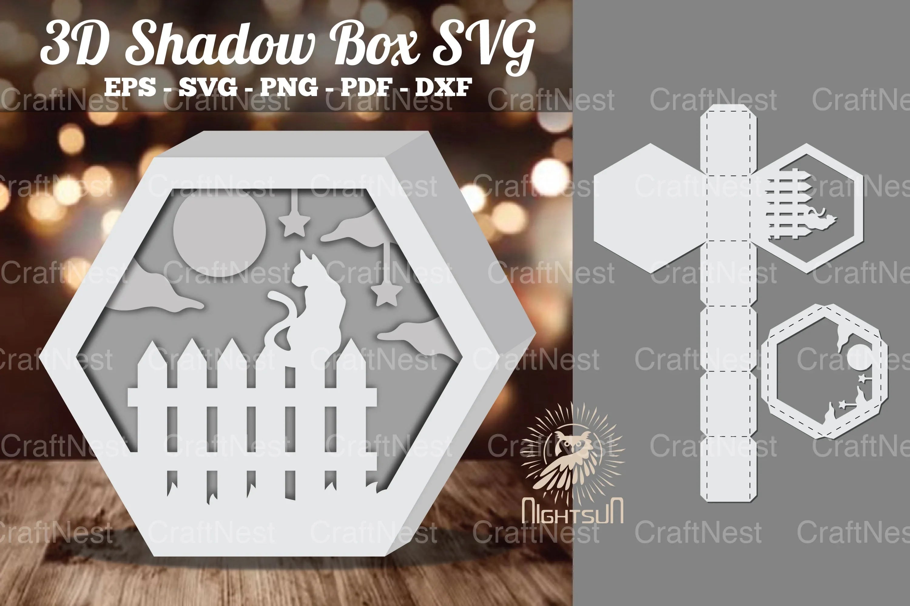 Cat Papercut 3D Shadow Box Clipart Bundle - CraftNest - Digital Crafting and Art