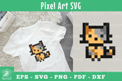 Cat Pixel Art Clipart Bundle - CraftNest - Digital Crafting and Art