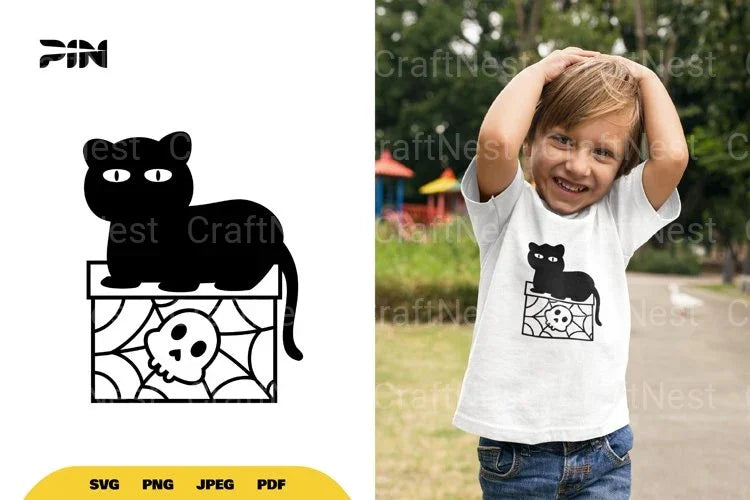 Cat and Skull Halloween SVG Bundle - CraftNest - Digital Crafting and Art