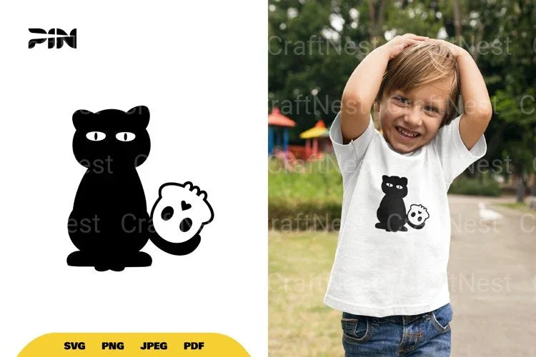 Cat and Skull Halloween SVG Bundle - CraftNest - Digital Crafting and Art