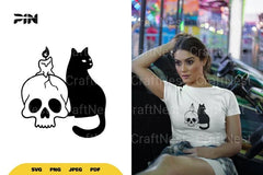 Cat and Skull Halloween SVG Bundle - CraftNest - Digital Crafting and Art