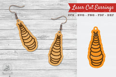 Caterpillar Laser Cut Earrings SVG Bundle - CraftNest - Digital Crafting and Art