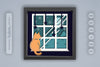 Winter Cat on Window Papercut SVG Bundle