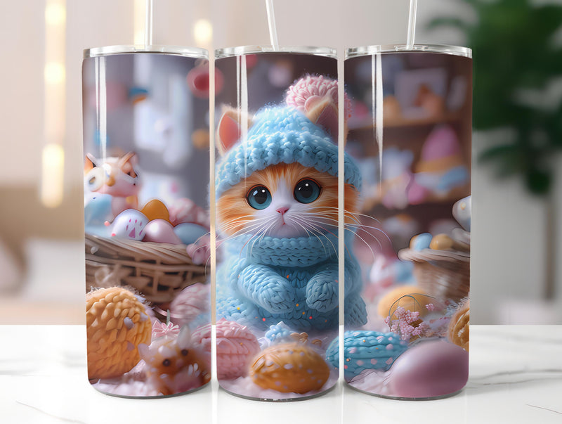 Cats Easter 1 Tumbler Wrap - CraftNest