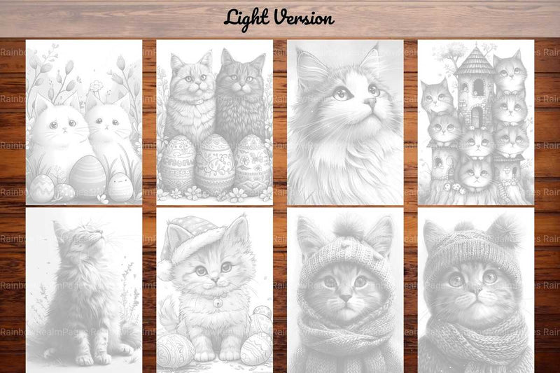 Cats Easter Coloring Books - CraftNest