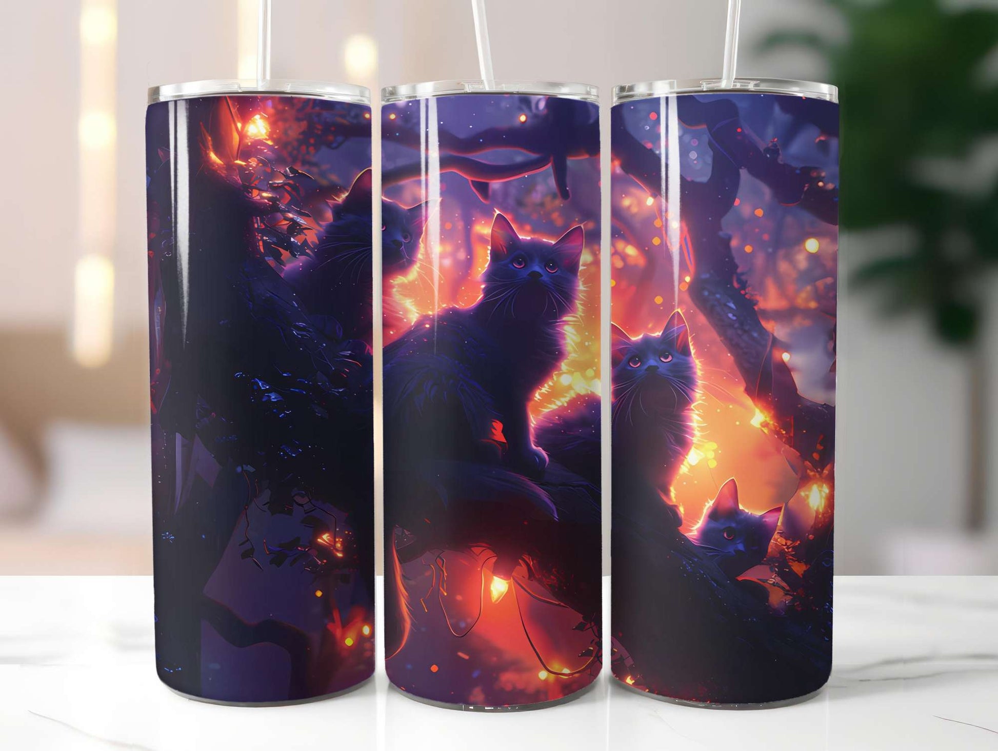 Cats Summer 5 Tumbler Wrap - CraftNest - Digital Crafting and Art