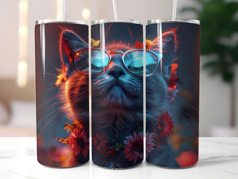 Cats Summer 3 Tumbler Wrap - CraftNest - Digital Crafting and Art