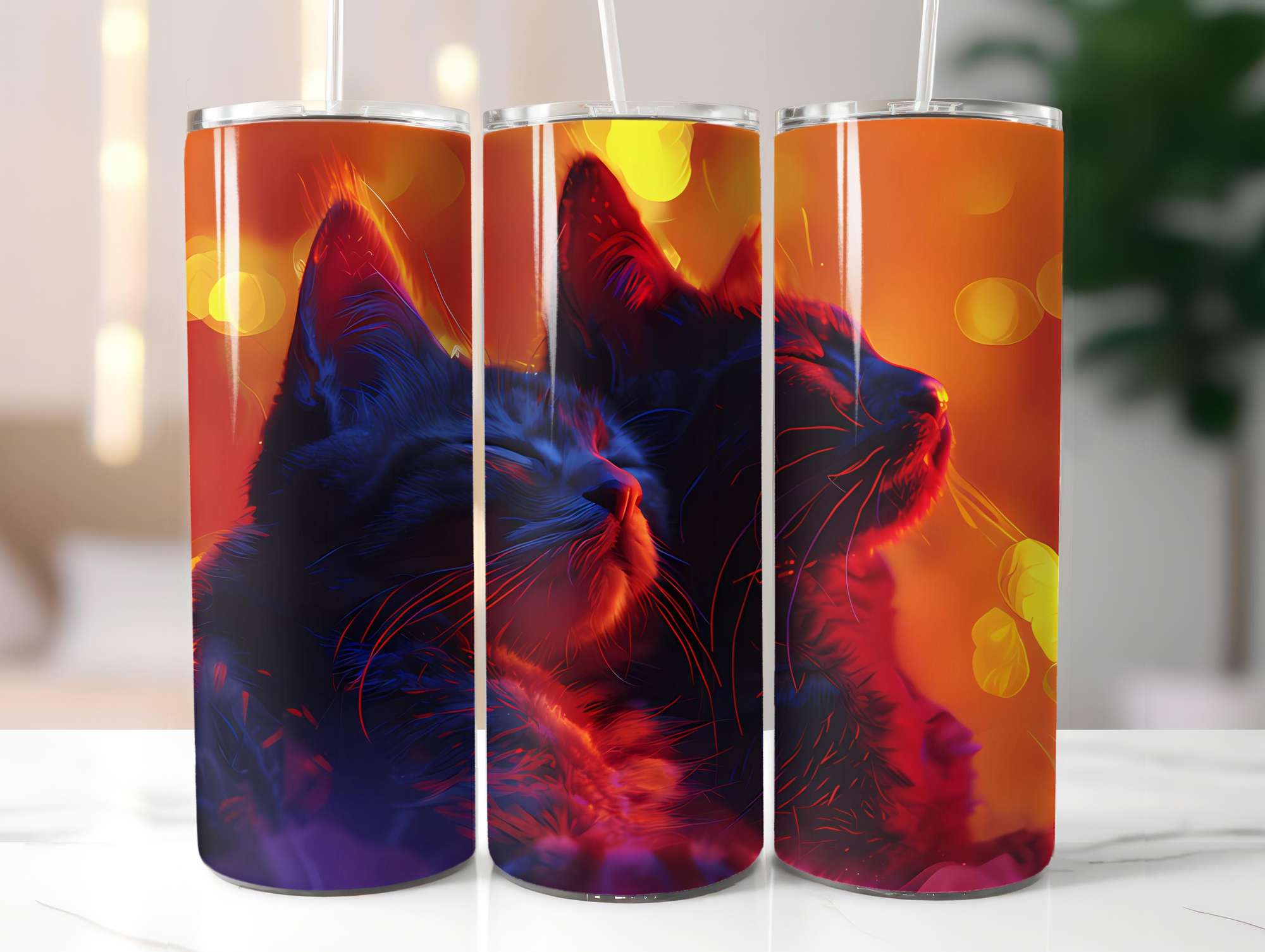 Cats Summer 5 Tumbler Wrap - CraftNest - Digital Crafting and Art