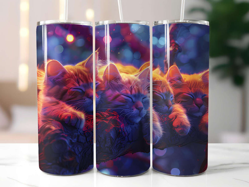 Cats Summer 3 Tumbler Wrap - CraftNest - Digital Crafting and Art