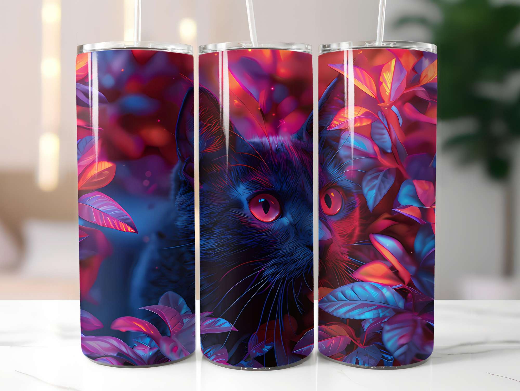 Cats Summer 5 Tumbler Wrap - CraftNest - Digital Crafting and Art