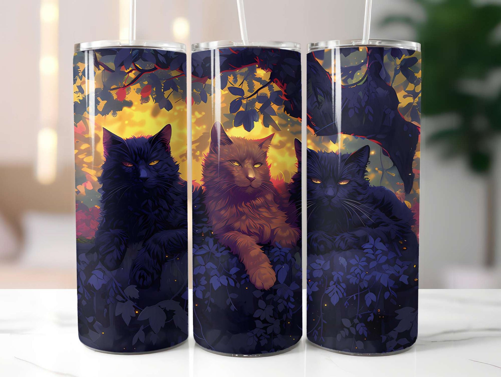 Cats Summer 5 Tumbler Wrap - CraftNest - Digital Crafting and Art