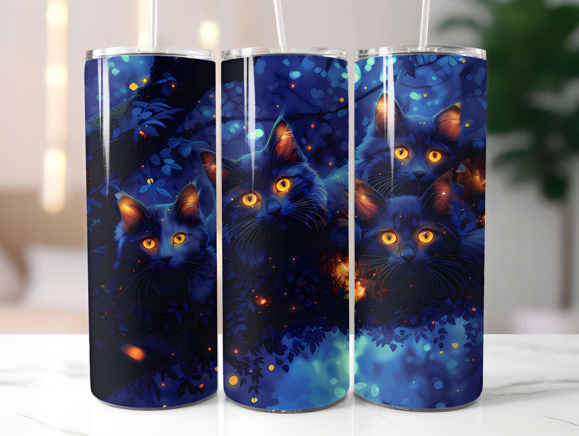 Cats Summer 4 Tumbler Wrap - CraftNest - Digital Crafting and Art