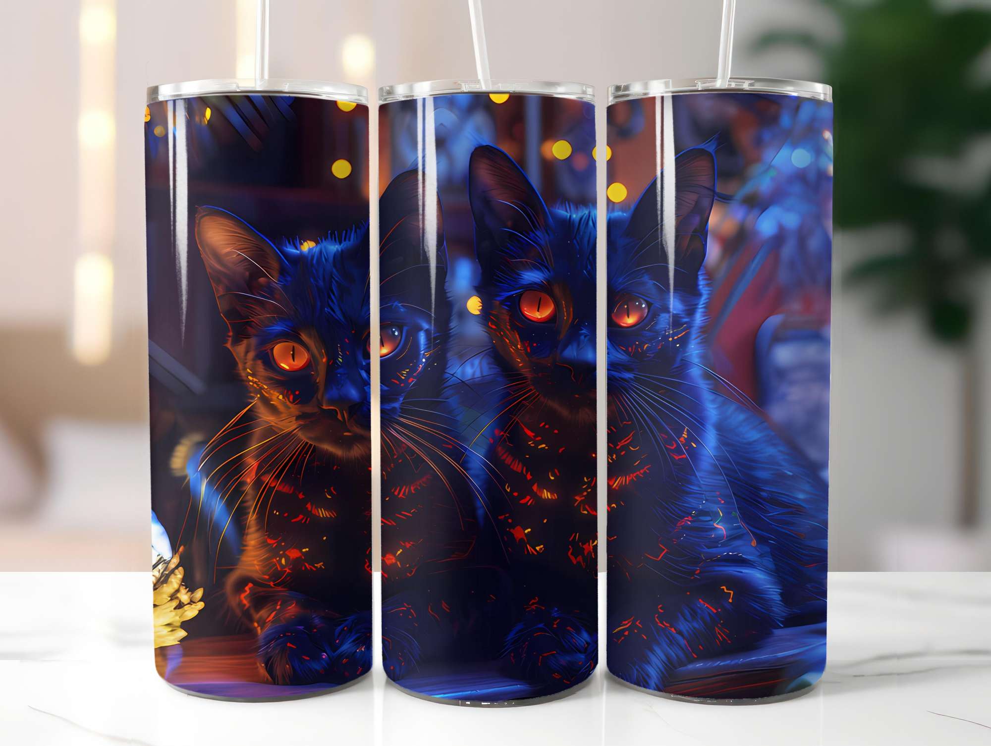 Cats Summer 2 Tumbler Wrap - CraftNest - Digital Crafting and Art