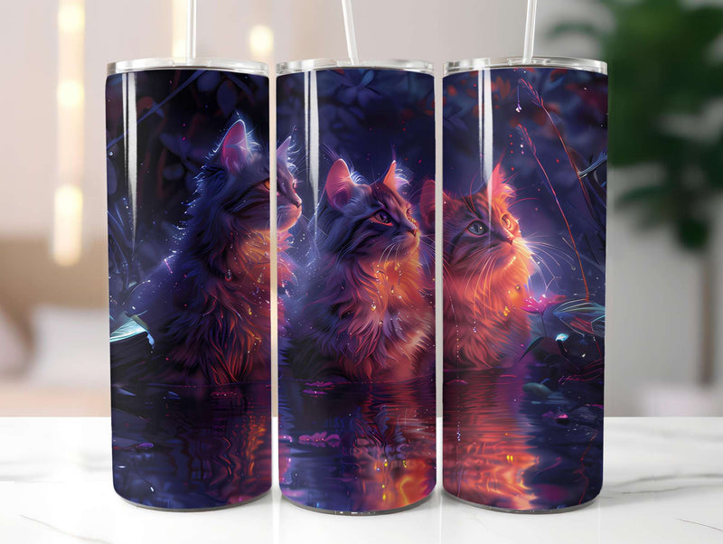 Cats Summer 1 Tumbler Wrap - CraftNest - Digital Crafting and Art