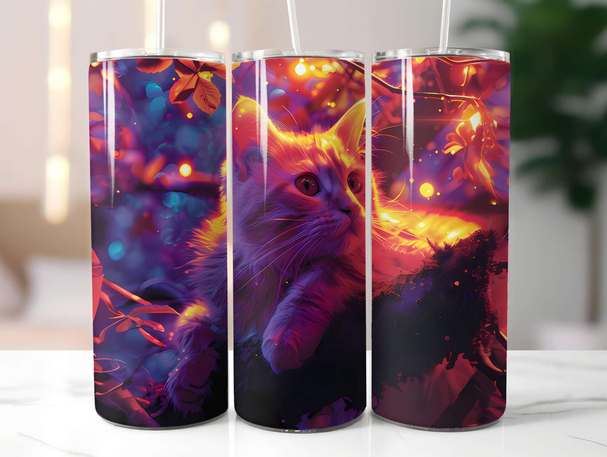 Cats Summer 4 Tumbler Wrap - CraftNest - Digital Crafting and Art