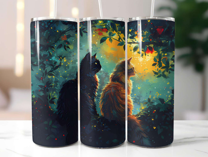 Cats Summer 2 Tumbler Wrap - CraftNest - Digital Crafting and Art