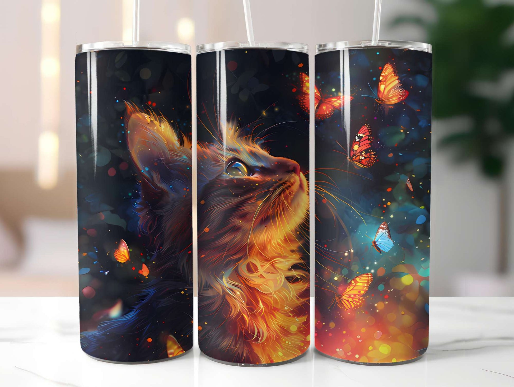 Cats Summer 3 Tumbler Wrap - CraftNest - Digital Crafting and Art