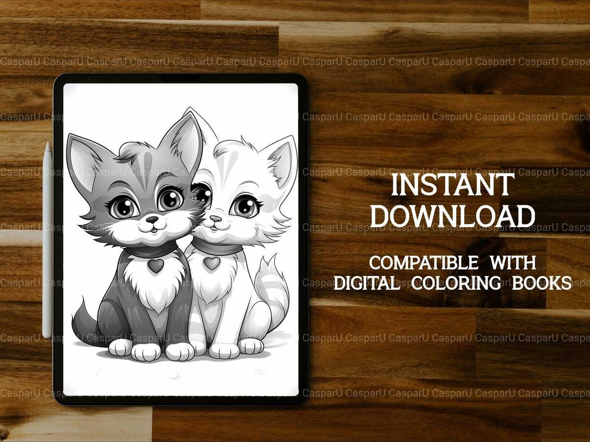 Cats Valentines Day Coloring Books - CraftNest