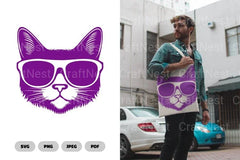 Cat With Sunglasses SVG Bundle - CraftNest - Digital Crafting and Art
