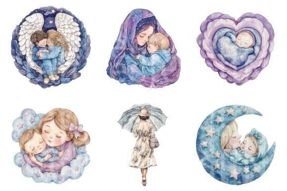 Celestial Mother's Day Clipart Bundle - CraftNest - Digital Crafting and Art