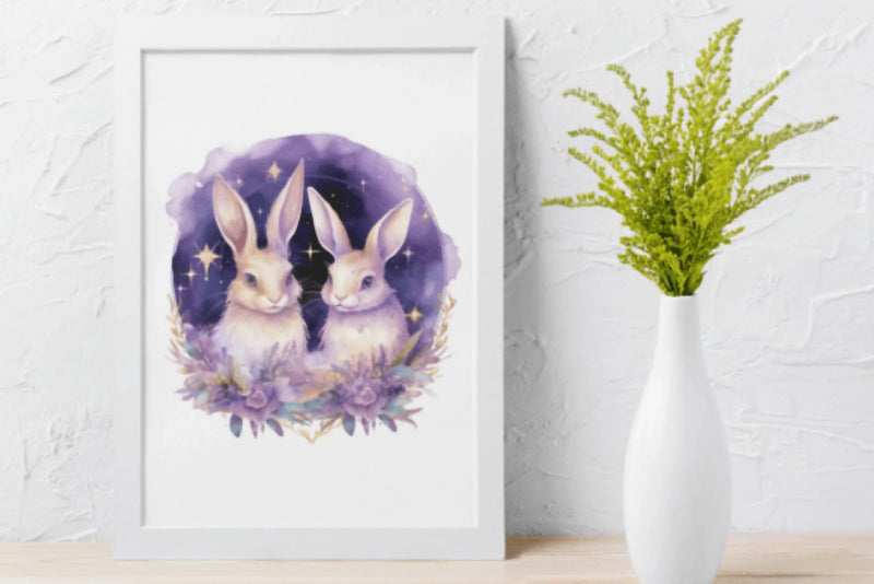 Whimsical Easter Witchy Rabbit Clipart Bundle - CraftNest - Digital Crafting and Art