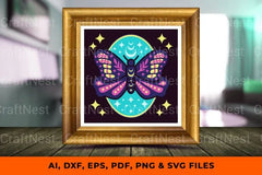 Celestial Butterfly 3D Shadow Box SVG Bundle - CraftNest - Digital Crafting and Art