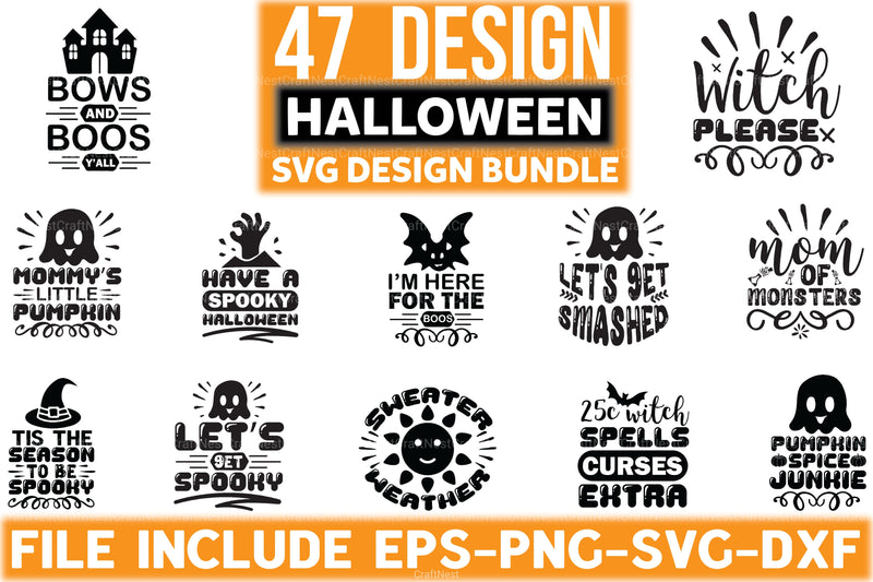 Halloween Design Bundle - CraftNest - Digital Crafting and Art