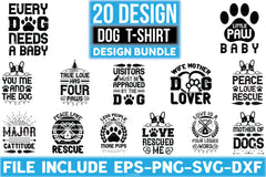 Dogs T Shirt Design 20 Bundle - CraftNest - Digital Crafting and Art
