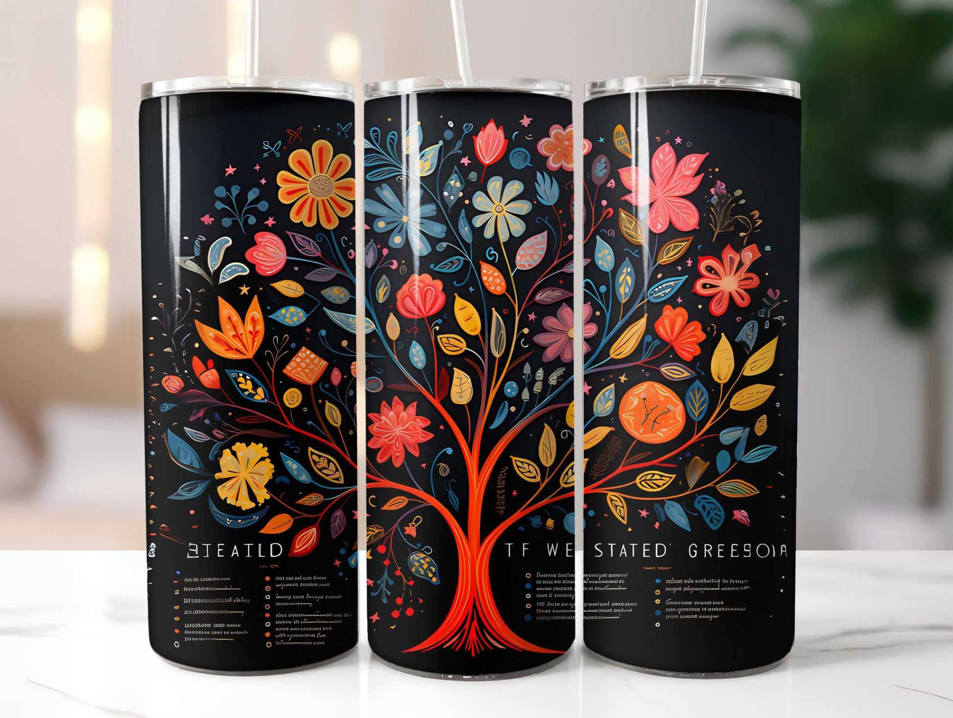 Chalkboard Spring 3 Tumbler Wrap - CraftNest