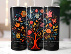 Chalkboard Spring 3 Tumbler Wrap - CraftNest