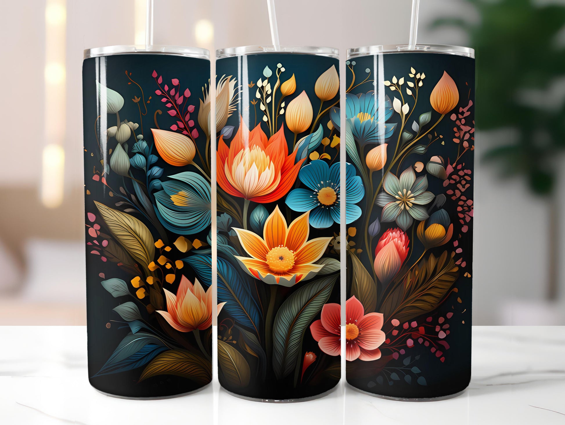 Chalkboard Spring 3 Tumbler Wrap - CraftNest