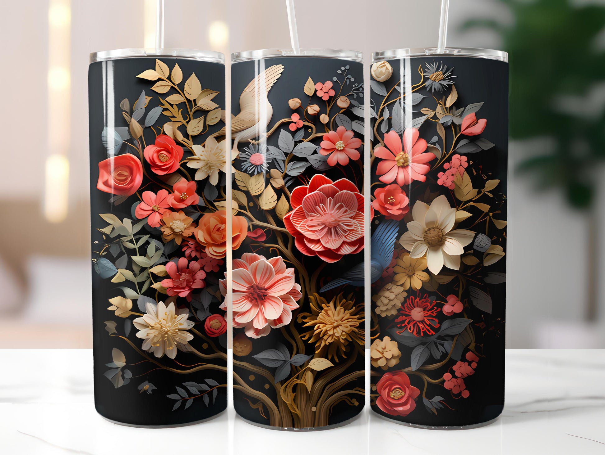 Chalkboard Spring 4 Tumbler Wrap - CraftNest