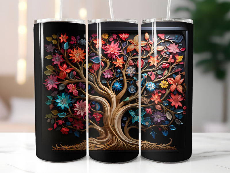 Chalkboard Spring 3 Tumbler Wrap - CraftNest