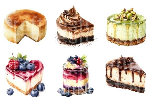 Cheesecake Clipart Bundle - CraftNest - Digital Crafting and Art