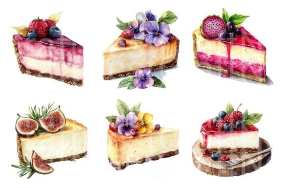 Cheesecake Clipart Bundle - CraftNest - Digital Crafting and Art