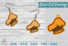 Chef Hat Laser Cut Earrings SVG Bundle