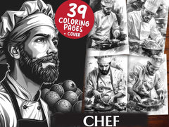 Chef Coloring Books - CraftNest - Digital Crafting and Art