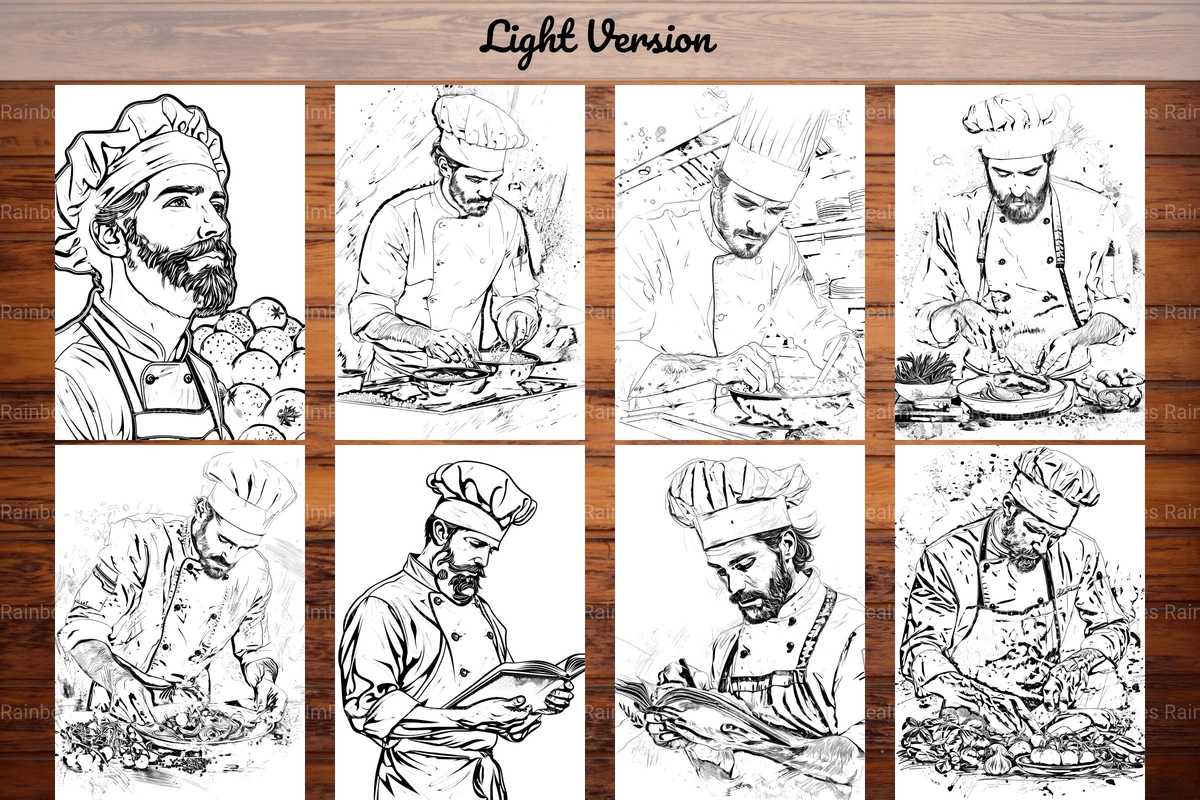 Chef Coloring Books - CraftNest - Digital Crafting and Art