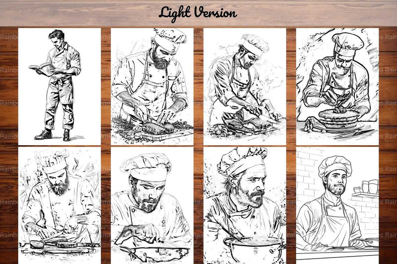 Chef Coloring Books - CraftNest - Digital Crafting and Art