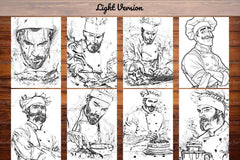 Chef Coloring Books - CraftNest - Digital Crafting and Art