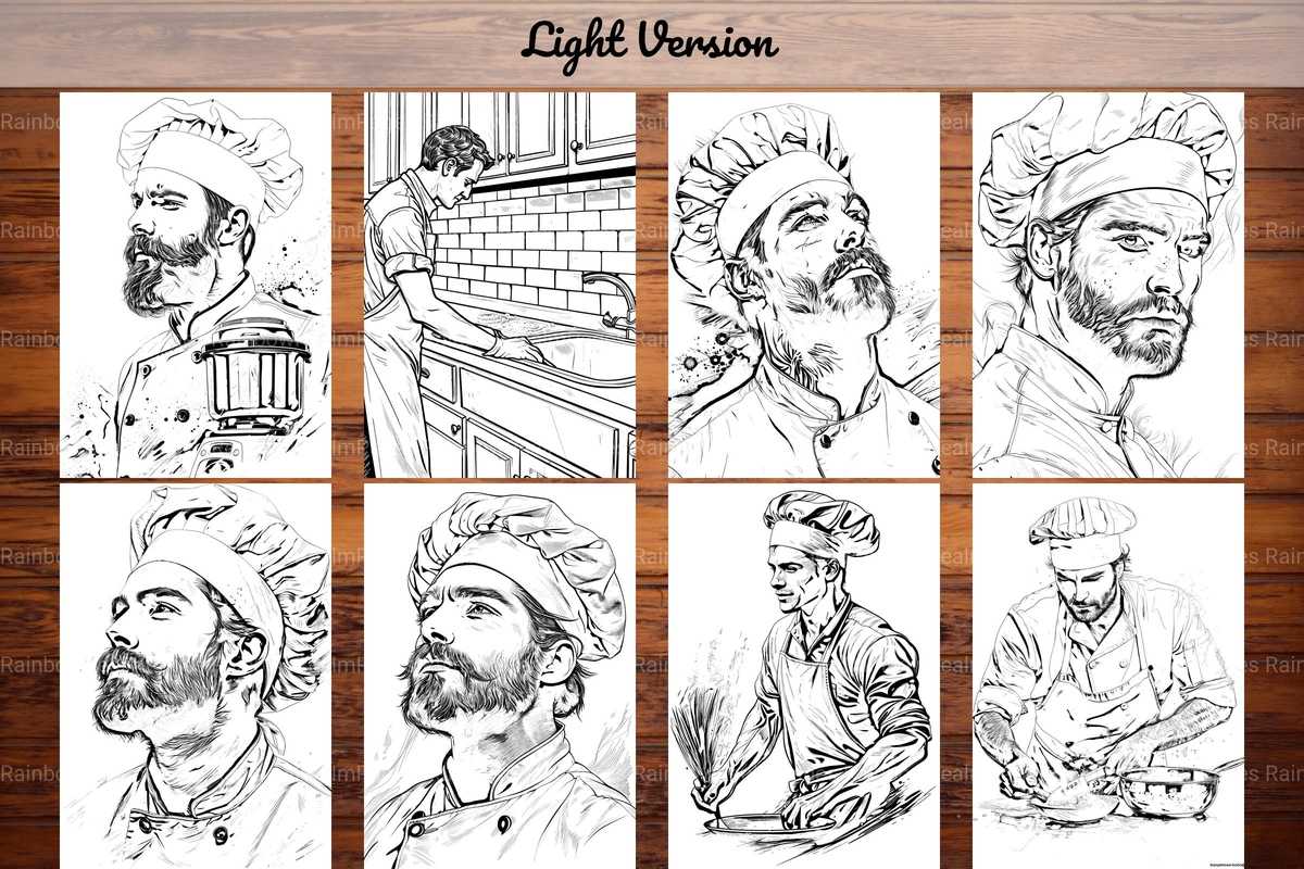 Chef Coloring Books - CraftNest - Digital Crafting and Art