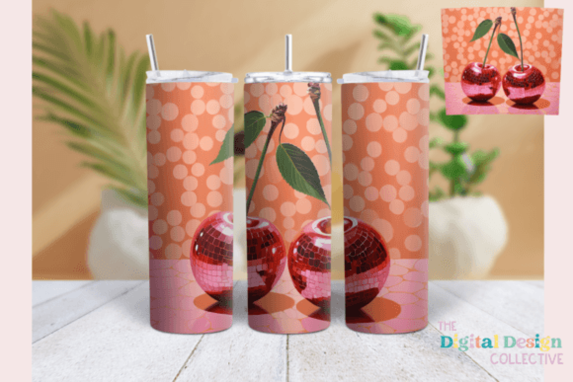 Cherry Disco Tumbler Wrap Bundle